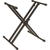 Quiklok QL746 Single Tier Double Braced X Frame Keyboard Stand