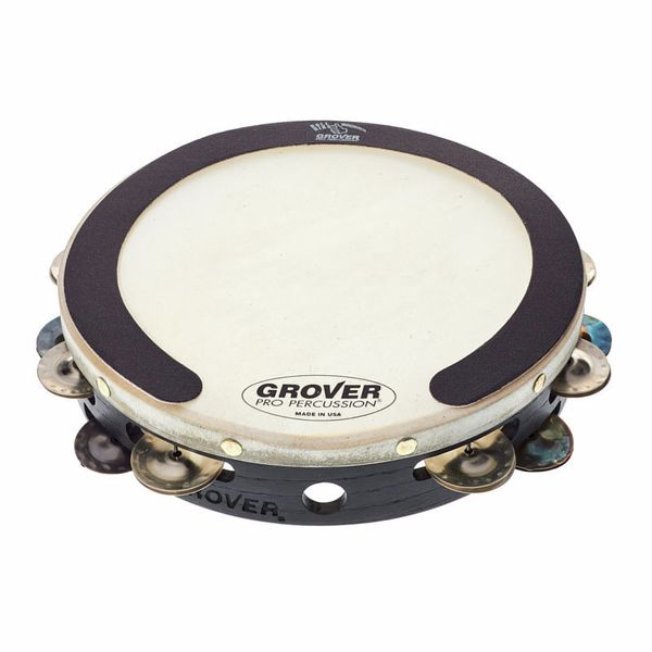 Grover 10" Double Row Hybrid Silver Tambourine