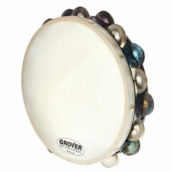 Grover 10" Double Row Hybrid Silver Tambourine