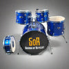 Pre-Owned Ddrum D2 5-Piece Drum Kit – Blue Shell Pack Only (No Hardware) – Minor Wrap Ripple on Bass Drum