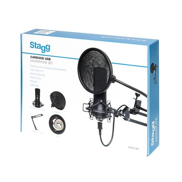 Stagg SUM45 SET USB microphone set with pop filter and stand