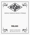 Rotosound RBL065 Single Bass String – .065 Nickel Plated Steel for Electric Bass (41300)