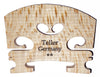 Hidersine Violin Bridge - Aubert Model. Shaped and Fitted. 1/4