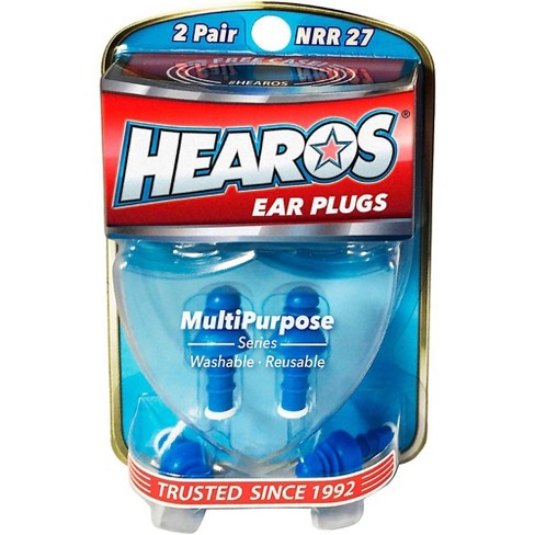 Hearos Multi-Purpose Series Ear Plugs 2 Pair + Free Case 1