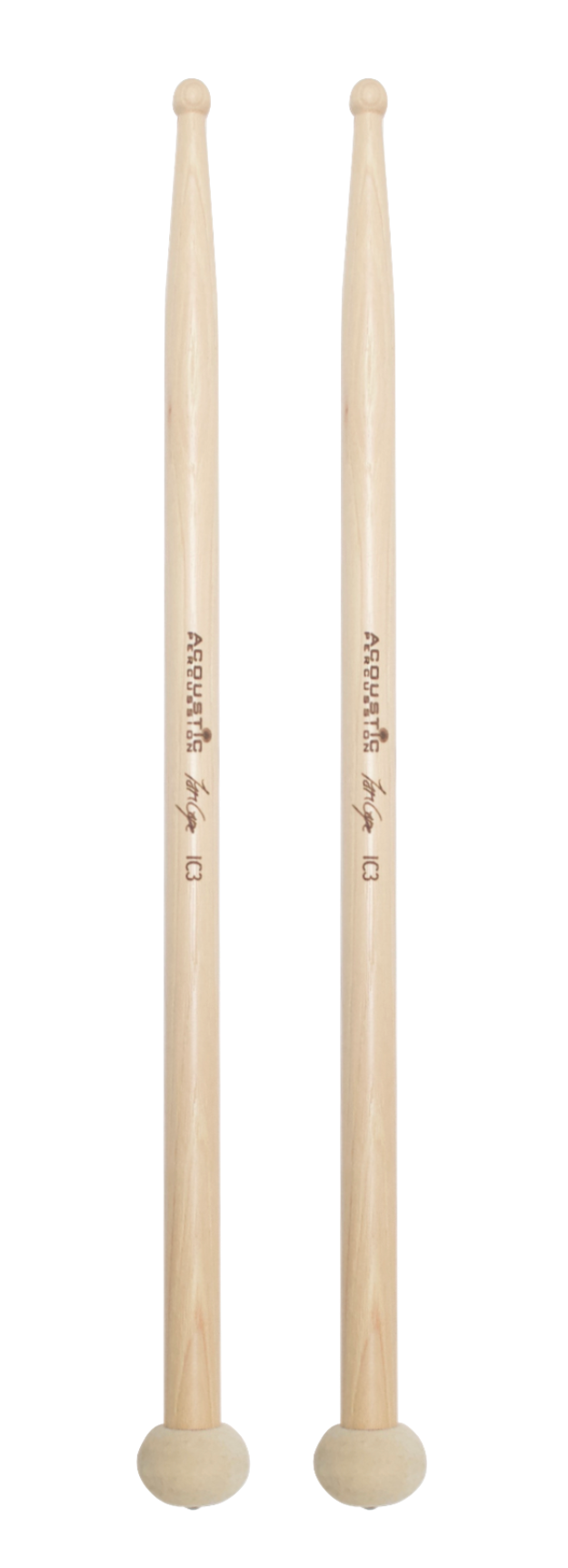 Acoustic Percussion IC3 double ended Timpani/snare drum sticks