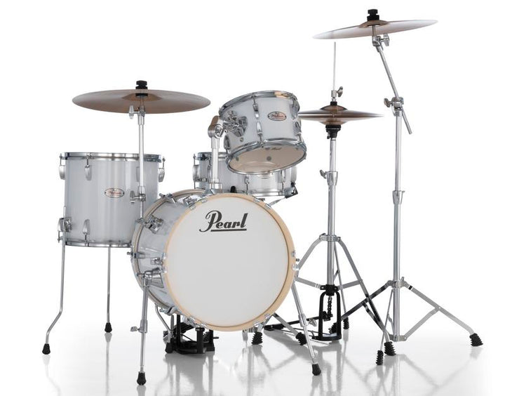 Pearl Midtown 4 Piece Compact Drum Kit Set incl. Hardware Pure White 11