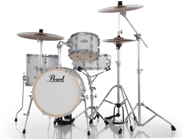Pearl Midtown 4 Piece Compact Drum Kit Set incl. Hardware Pure White 