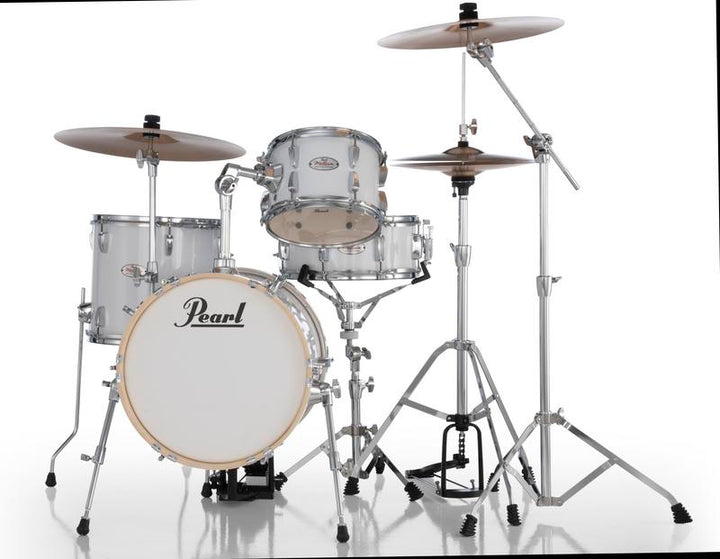 Pearl Midtown 4 Piece Compact Drum Kit Set incl. Hardware Pure White  10 