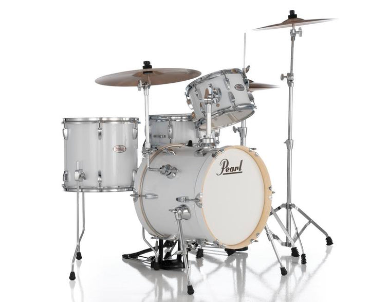 Pearl Midtown 4 Piece Compact Drum Kit Set incl. Hardware Pure White 3