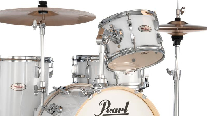 Pearl Midtown 4 Piece Compact Drum Kit Set incl. Hardware Pure White 6 Toms