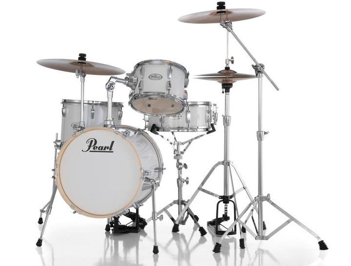 Pearl Midtown 4 Piece Compact Drum Kit Set incl. Hardware Pure White 7 