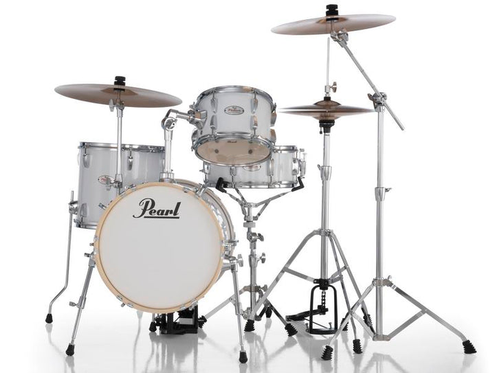 Pearl Midtown 4 Piece Compact Drum Kit Set incl. Hardware Pure White 9 