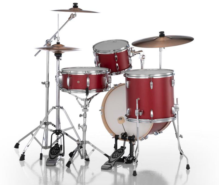 Pearl Midtown 4 Piece Compact Drum Kit Set incl. Hardware Matte Red 1
