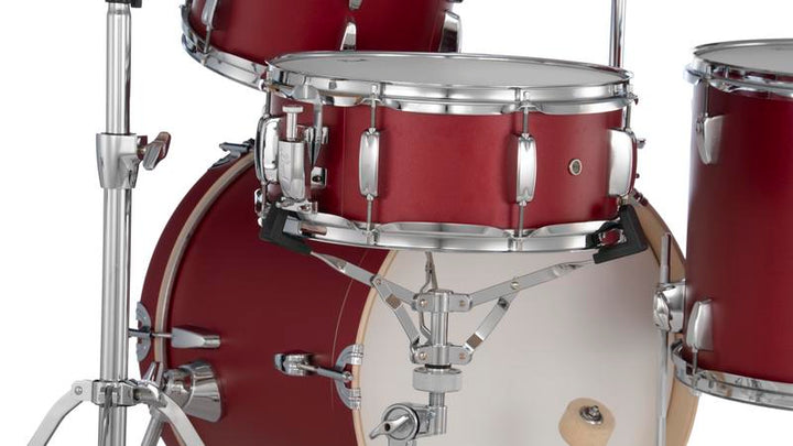 Pearl Midtown 4 Piece Compact Drum Kit Set incl. Hardware Matte Red 8 
