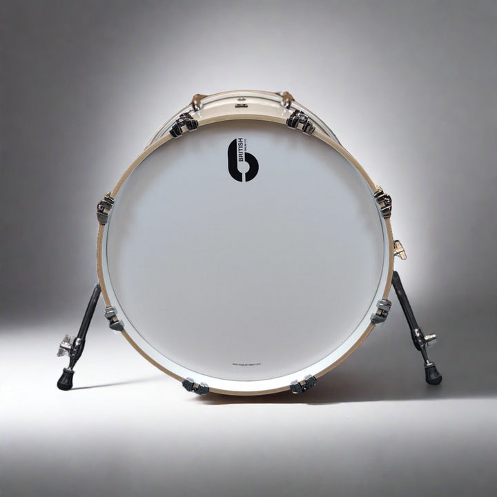 Pre-Owned British Drum Company Legend Club in Picadilly White 20"/10"/12"/14" Bass Drum