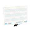 A4 mini dry - wipe music whiteboard with 3 pre - printed staves - Ev - Entz Music