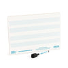 A4 mini dry - wipe music whiteboard with 4 pre - printed staves - Ev - Entz Music