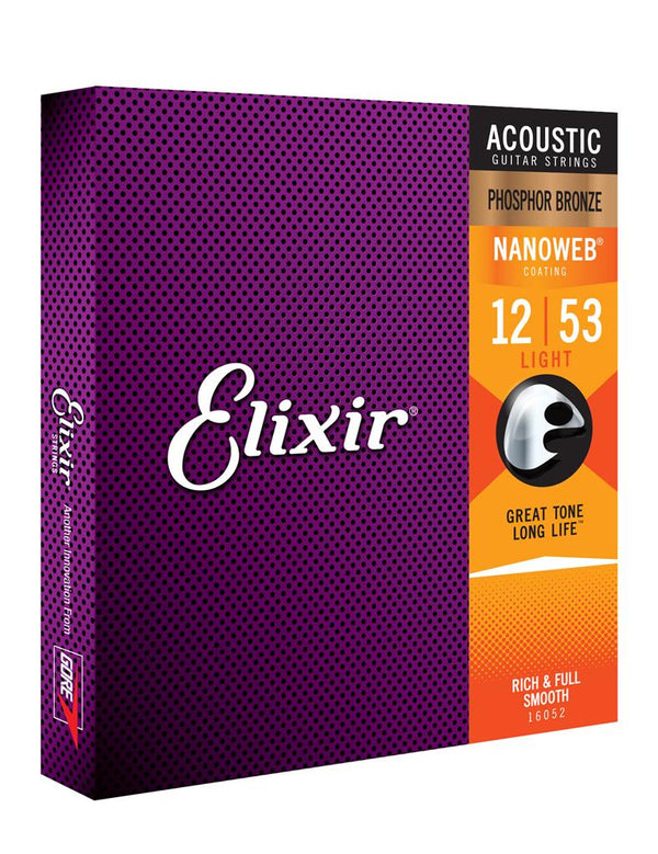 ELIXIR E16052 NANO Posphor Bronze Acoustic 012-053 LIGHT SET