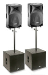 FBT JM2000 Active PA System with JMaxX 110A & Subline 115SA - Portable Sound System - Ev - Entz Music