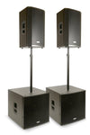 FBT VN4000 PA System - 4,200W RMS with Ventis 112A and Subline 118SA Speakers - Ev - Entz Music