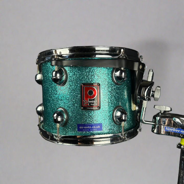 Pre-Owned Premier Genista in Green Sparkle Original Chinese Prototype Rack Tom 5 with Badge