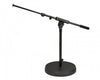 K&M 25960 Low - Level Mic Boom Stand – Cast Round Base, Black - Ev - Entz Music