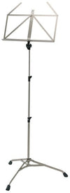 K&M Music Stand Nickel – Telescopic Folding Music Stand with Sturdy Construction - Ev - Entz Music