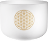 MEINL Sonic Energy 16" Flower of Life Crystal Singing Bowl 128 Hz / C3 with Silicone Ring - Ev - Entz Music