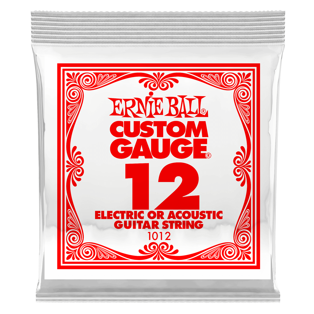 Ernie Ball Custom Gauge 12 Electric or Acoustic Guitar String Ev