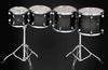 TAMA CCLT4M Mid-Pitched Concert Tom Set – Transparent Black Burst Finish – 4-Piece Maple Toms with Flexi-Mount