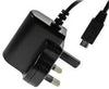 Power Pax 1A, Micro USB Mains Charger (Level VI) with built in Micro USB Lead (D shape) - Ev - Entz Music
