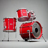 Pre - Owned Yamaha Recording Custom (9000) Hot Red Drum Kit - 18"x14" Bass Drum, 10"x8" Tom, 12"x10" Tom, 14"x14" Tom - Ev - Entz Music