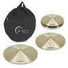 Dream Ignition 3-Piece Cymbal Pack - full set with hi-hats, crash, ride, and bag