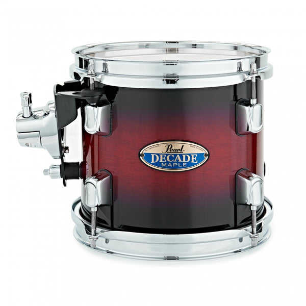 Pearl Decade Maple 8 x 7'' Tom, Gloss Deep Red Burst Front with Badge