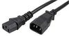 Pro - Elec IEC Male to Female Socket Extension Lead 10A 5m Black - IEC C14 Plug to IEC C13 - Ev - Entz Music