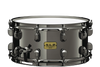 TAMA S.L.P. Black Brass Snare Drum LBR1465 Front View