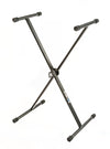 QuikLok T9 BK single braced single tier keyboard stand - Black