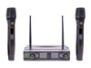 Q - Audio QWM 1950 HH UHF Dual Channel Antenna Diversity Wireless Microphone System - Multiple Frequencies - Ev - Entz Music