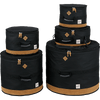 TAMA POWERPAD Designer Drum Bag Set – Protective Cases for 22"x18" BD, 10"x8" & 12"x9" TTs, 16"x16" FT, 14"x6.5" SD – Multiple Colors - Ev - Entz Music