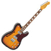 Vintage REVO Series 'Midline' Electric Guitar - Two - Tone Sunburst | Chambered Okoume Body with Neodymium Pickups - Ev - Entz Music