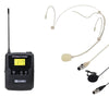 W Audio DQM 600BP Body Pack Kit with Head Set and Lavalier Microphones - Channel 38 - Ev - Entz Music