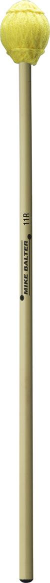 Mike Balter 11R Yellow Yarn Rattan Hard Marimba, Vibes Mallets