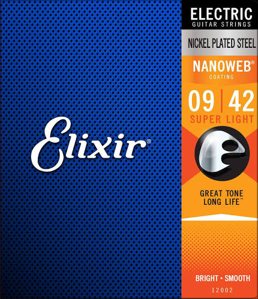 Elixir Nanoweb Super Light Electric Guitar Strings 9-42