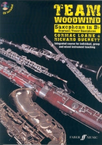 Team Woodwind Soprano Tenor Saxophone Bb Book & Cd