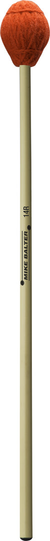 Mike Balter 14R Red Yarn Rattan Medium Soft Marimba, Vibes Mallets