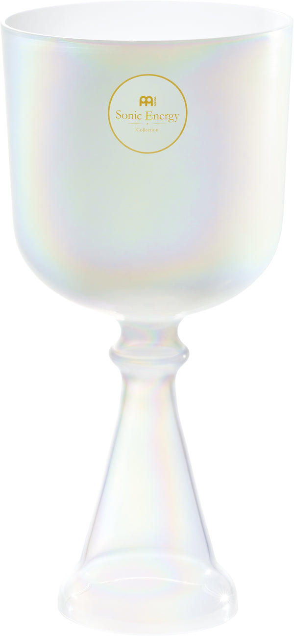 MEINL Sonic Energy Crystal Singing Chalice, 5.5"/14 cm, Note A4, Creamy, Brow Chakra
