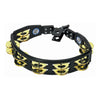 LP Mountable Cyclop Dimpled Brass Jingles Tambourine (Black) - LP179