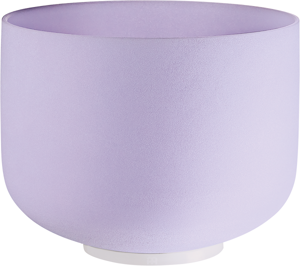 MEINL Sonic Energy Amethyst Crystal Singing Bowl, frosted, 8" / 20 cm, Note B4, Crown Chakra