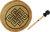 Meinl Sonic Energy Hoop Drum 15 inch Diameter: Endless Knot Design, Incl. Leather Padded Wooden Beater