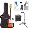 Encore E2 Electric guitar package Sunburst